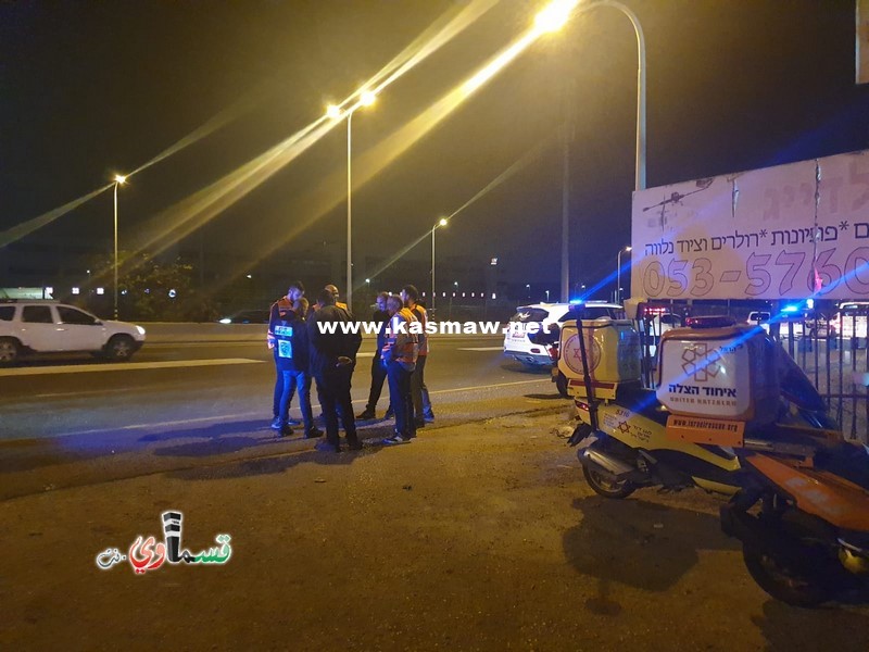 كفرقاسم : اطلاق نار واصابة شاب باصابة متوسطة على شارع 5 والشرطة تغلق الشارع الرئيسي لمدخل المدينة